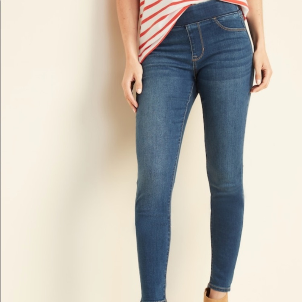 Cato Jean Leggings With Elastic Waist